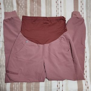 Small Maternity Mauve Fig Scrubs